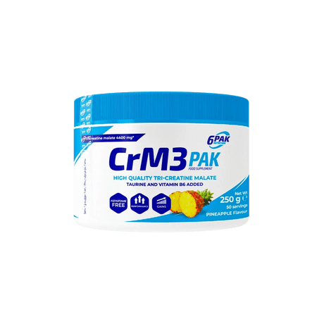 6PAK CrM3 PAK Creatine Powder, Pineapple - 250 g