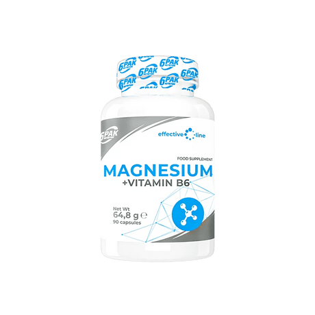 6PAK Magnesium + Vitamin B6 - 90 Capsules