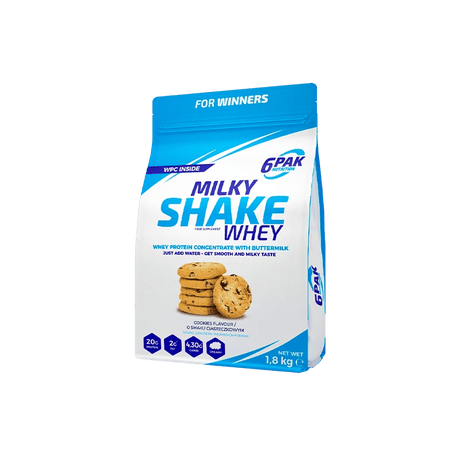 6PAK Nutrition Milky Shake Whey, cookies - 1800 g