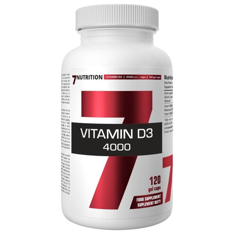 7Nutrition Vitamin D3 4000 IU - 120 Capsules