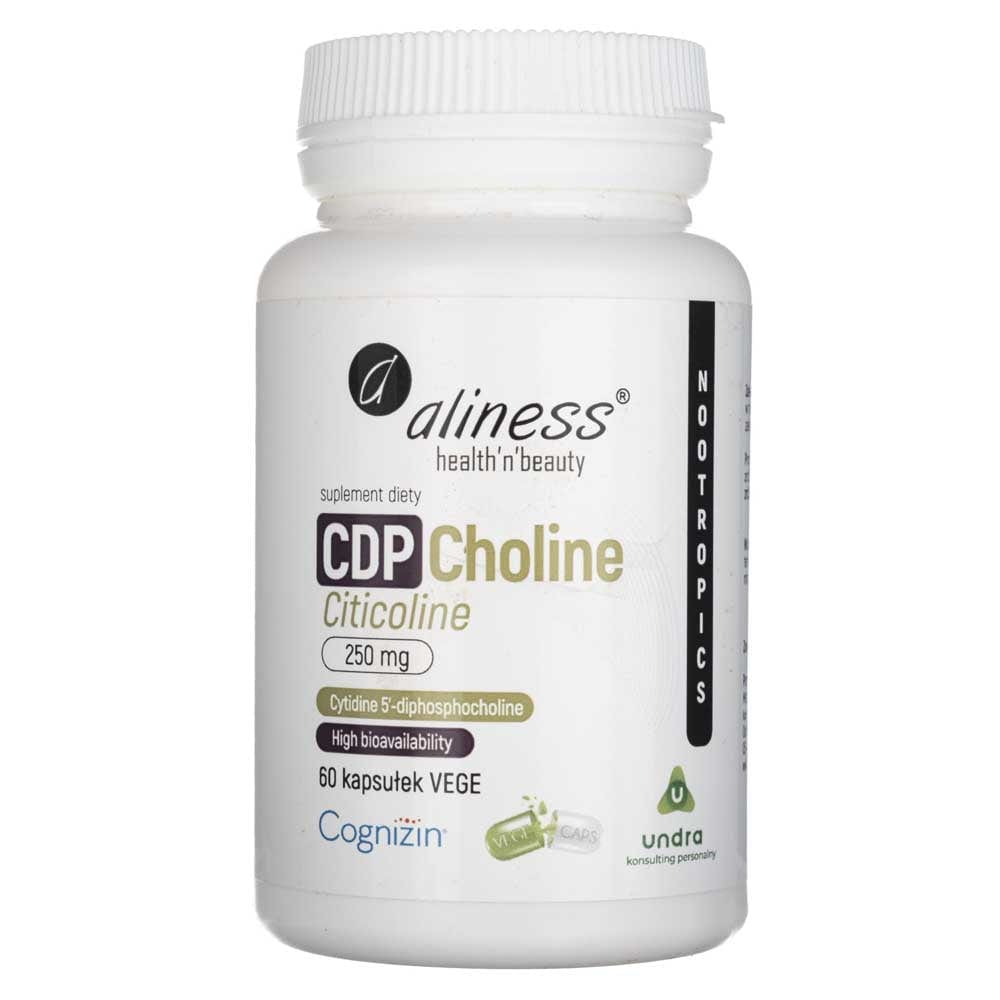 Aliness CDP Choline Cyticoline 250 mg - 60 Capsules