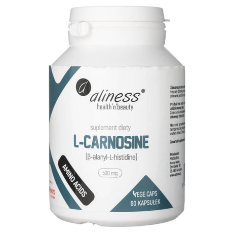 Aliness L-Carnosine 500 mg - 60 Capsules