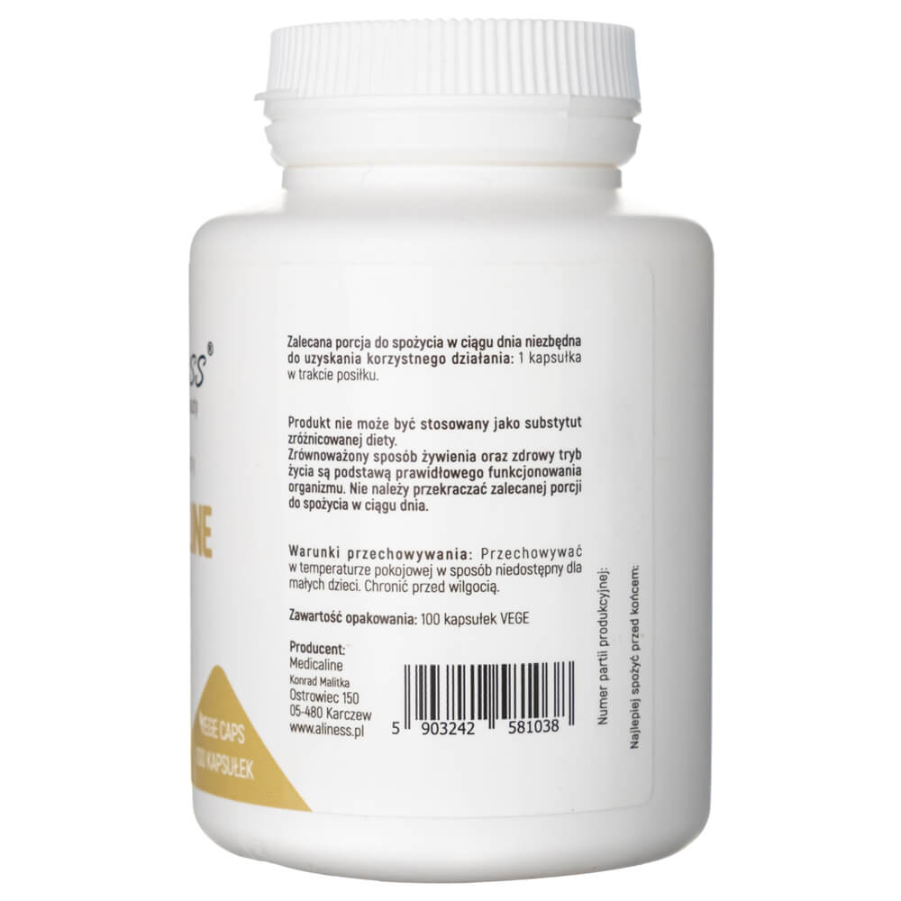 Aliness L-Proline 500 mg - 100 Capsules