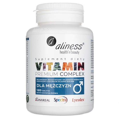Aliness Premium Vitamin Complex for Men - 120 Tablets