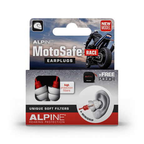 Alpine MotoSafe Race Earplugs for Motorcyclists