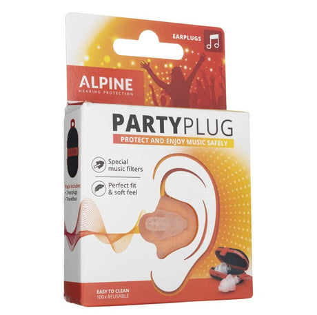 Alpine PartyPlug for festival and partying - Transaprent