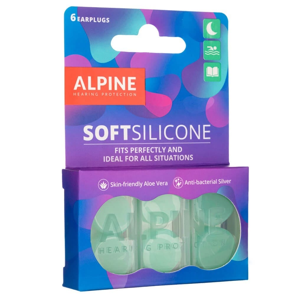 Alpine SoftSilicone Universal Earplugs - 6 Pieces
