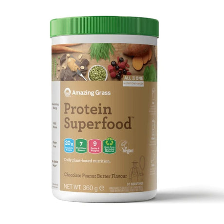 Amazing Grass Protein Superfood, Chocolate & Peanut Butter Flavour - 360 g
