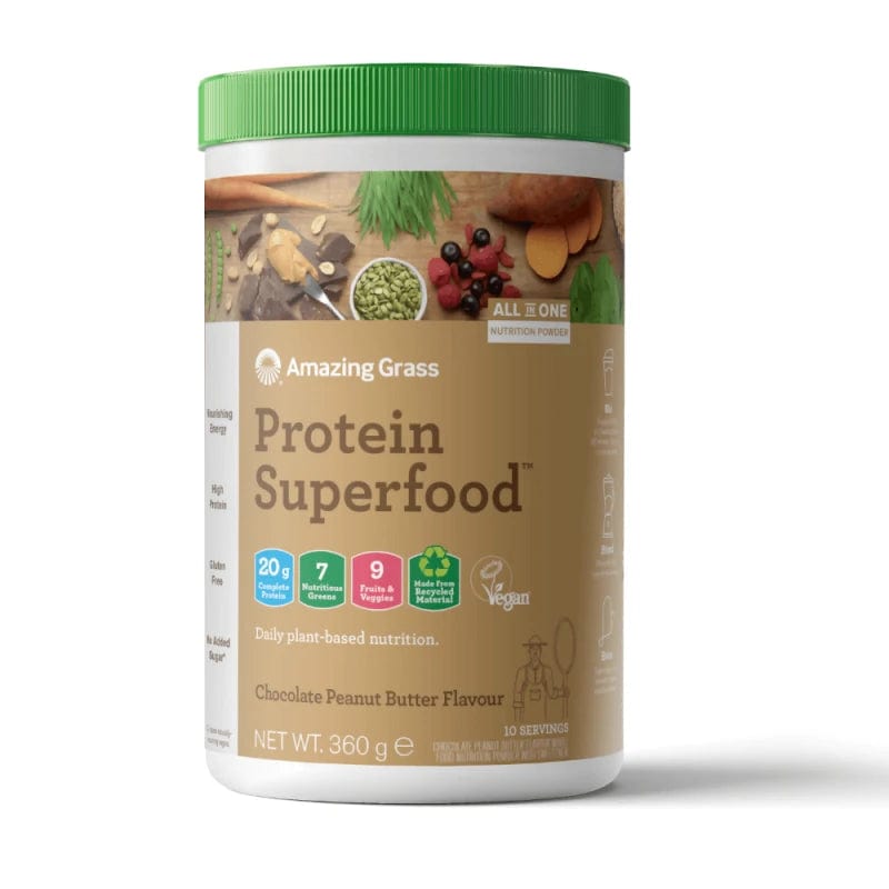Amazing Grass Protein Superfood, Chocolate & Peanut Butter Flavour - 360 g