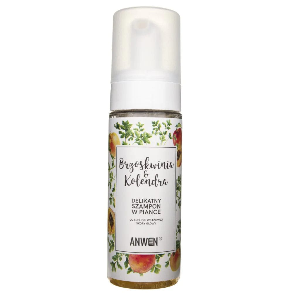 Anwen Dry and Sensitive Scalp Foam Shampoo Peach and Coriander - 170 ml