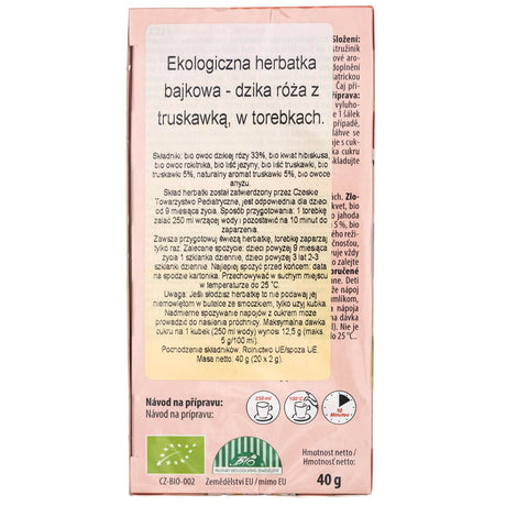 Apotheke Bio Tea for Children Wild Rose and Strawberry - 20 sachets