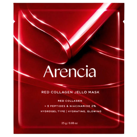 Arencia Red Collagen Jello Mask - 4 Pieces