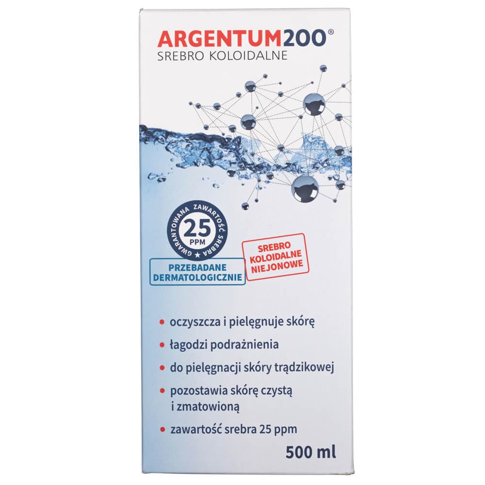 Aura Herbals Argentum 200 Colloidal Silver 25 ppm - 500 ml