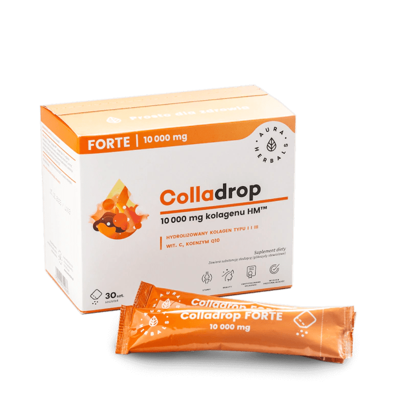 Aura Herbals Colladrop Forte Marine Collagen 10000 mg - 30 Sachets