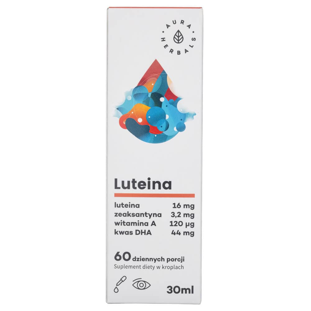 Aura Herbals Lutein Zeaxanthin Vitamin A DHA & EPA Acids, drops - 30 ml