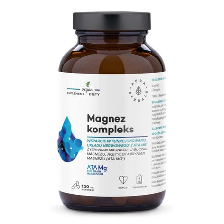 Aura Herbals Magnesium Complex, ATA Mg® - 120 Capsules