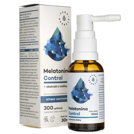 Aura Herbals Melatonin Control + Lemon Balm Extract - 30 ml