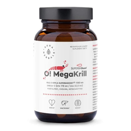 Aura Herbals O! MegaKrill 1180 mg - 60 Capsules