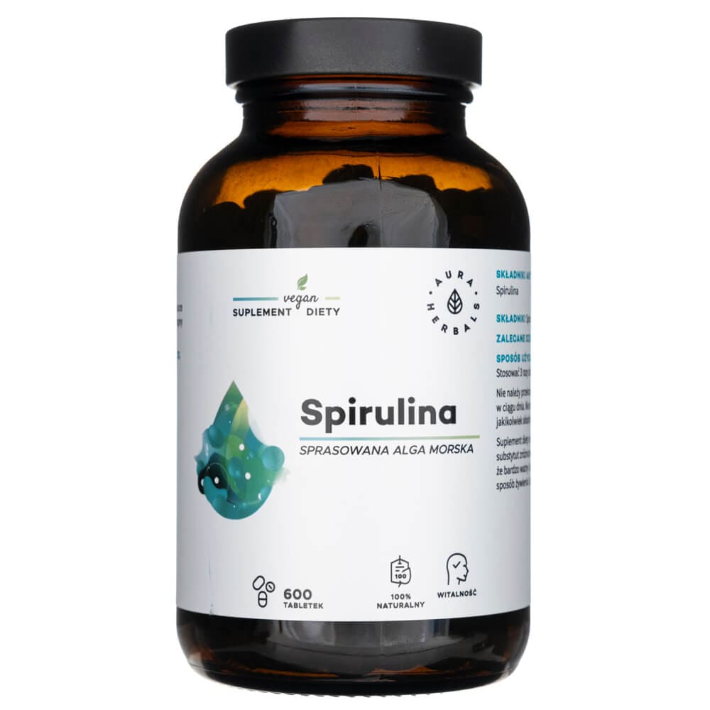 Aura Herbals Spirulina - 600 Tablets