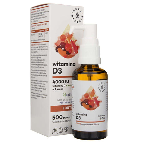 Aura Herbals Vitamin D3 4000 IU, Drops - 50 ml