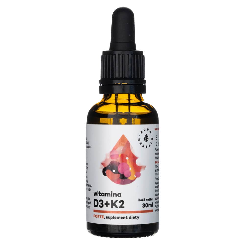 Aura Herbals Vitamin D3 4000 IU + K2 FORTE, drops - 30 ml