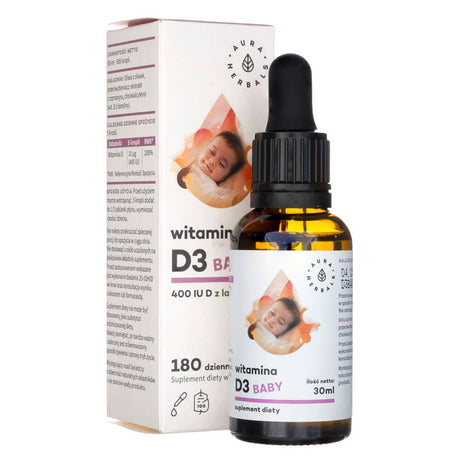 Aura Herbals Vitamin D3 Baby, drops 400 IU - 30 ml