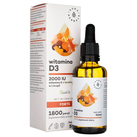 Aura Herbals Vitamin D3 Forte, Drops - 50 ml