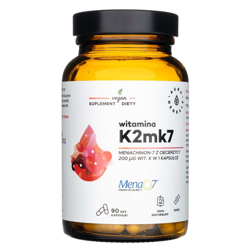 Aura Herbals Vitamin K2mk7 200 mcg - 90 Capsules