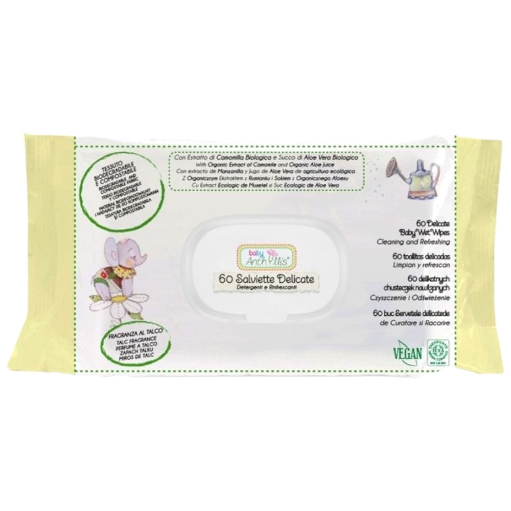 Baby Anthyllis Moisturizing Wipes with Chamomile & Aloe Vera - 60 Pieces