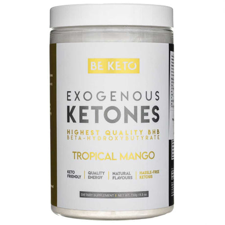 BeKeto Exogenous Ketones, Tropical Mango - 150 g