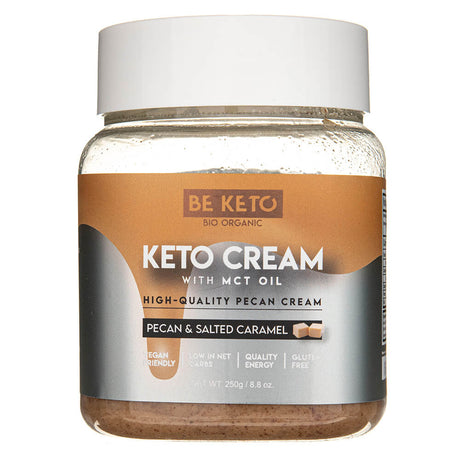BeKeto Keto Cream with MCT Oil, Pecan & Salted Caramel - 250 g