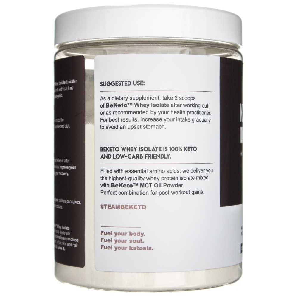BeKeto Keto Whey Isolate MCT Powder, French Vanilla - 300 g