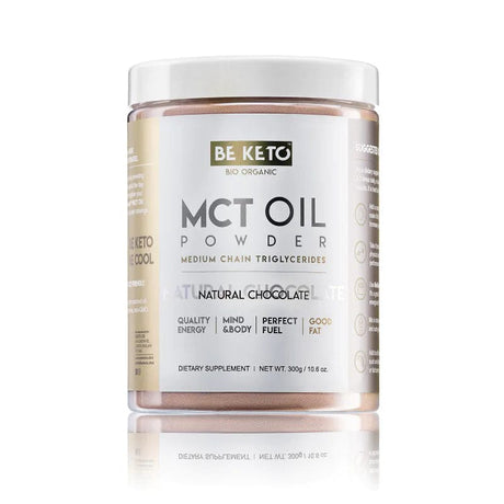BeKeto MCT Oil Powder, Natural Chocolate - 300 g