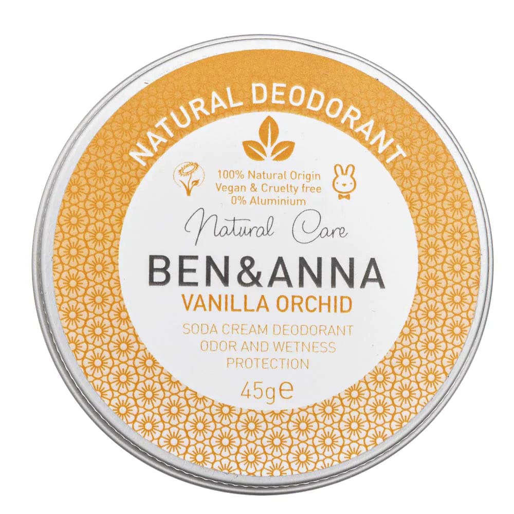 Ben&Anna Soda-based Deodorant in Cream Vanilla Orchid - 45 g
