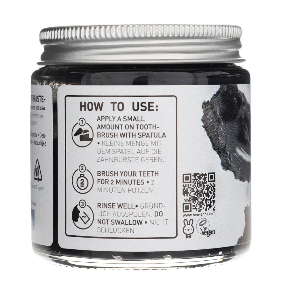 Ben&Anna Whitening Toothpaste with Activated Charcoal - 100 ml