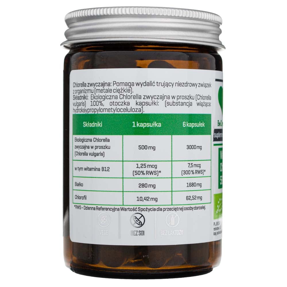 BeOrganic Chlorella 500 mg - 50 Capsules