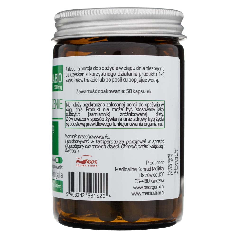BeOrganic Chlorella 500 mg - 50 Capsules