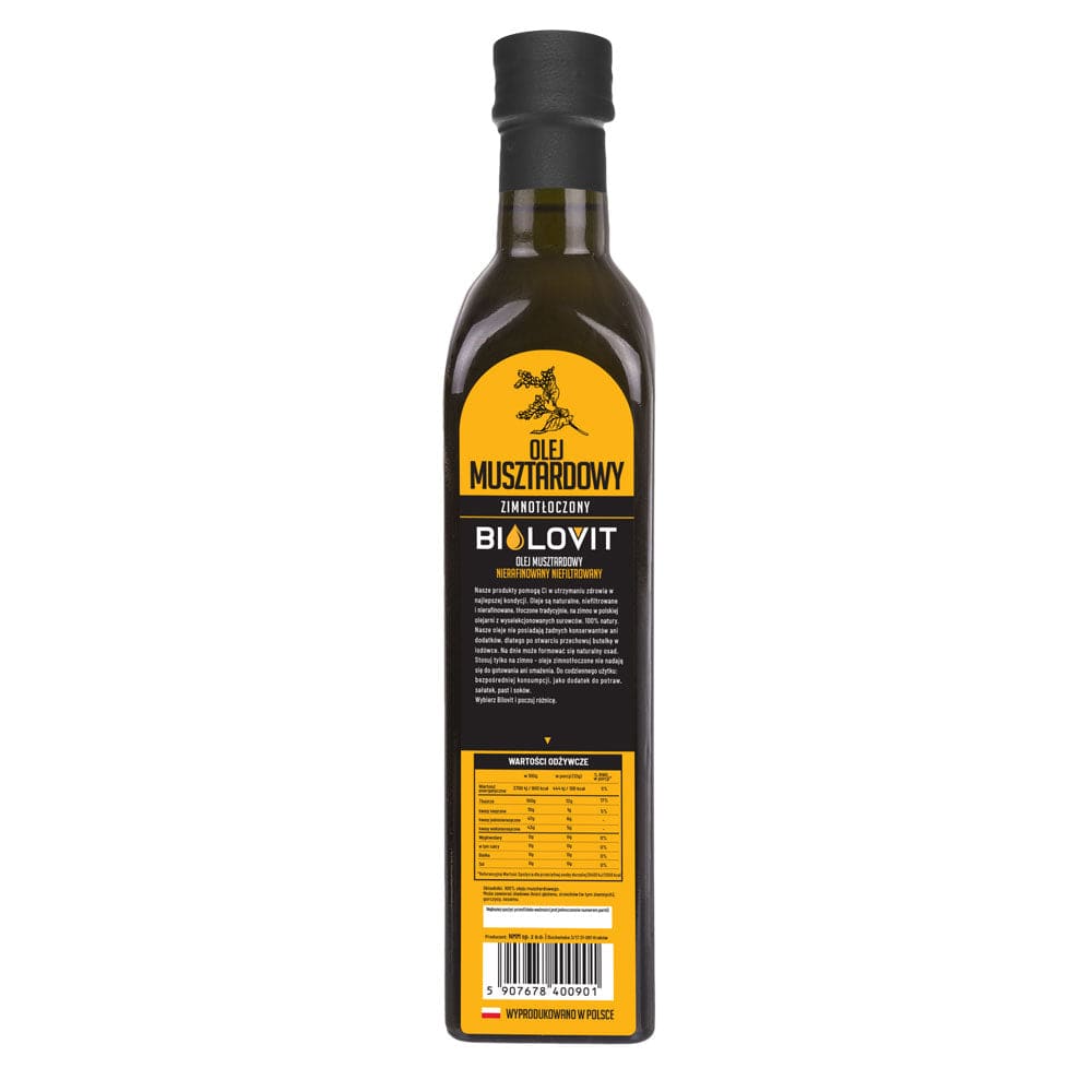 Bilovit Cold-pressed Mustard Oil - 500 ml