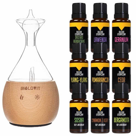 Bilovit Essential Oil Nebuliser Set + 9 Essential Oils