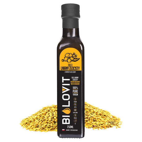 Bilovit Golden Flaxseed Oil Cold Pressed - 250 ml