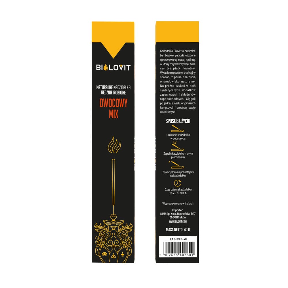 Bilovit Natural Aromatic Incense Sticks Fruit Mix - 40 g