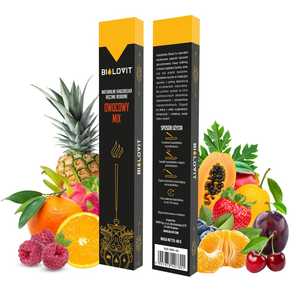 Bilovit Natural Aromatic Incense Sticks Fruit Mix - 40 g