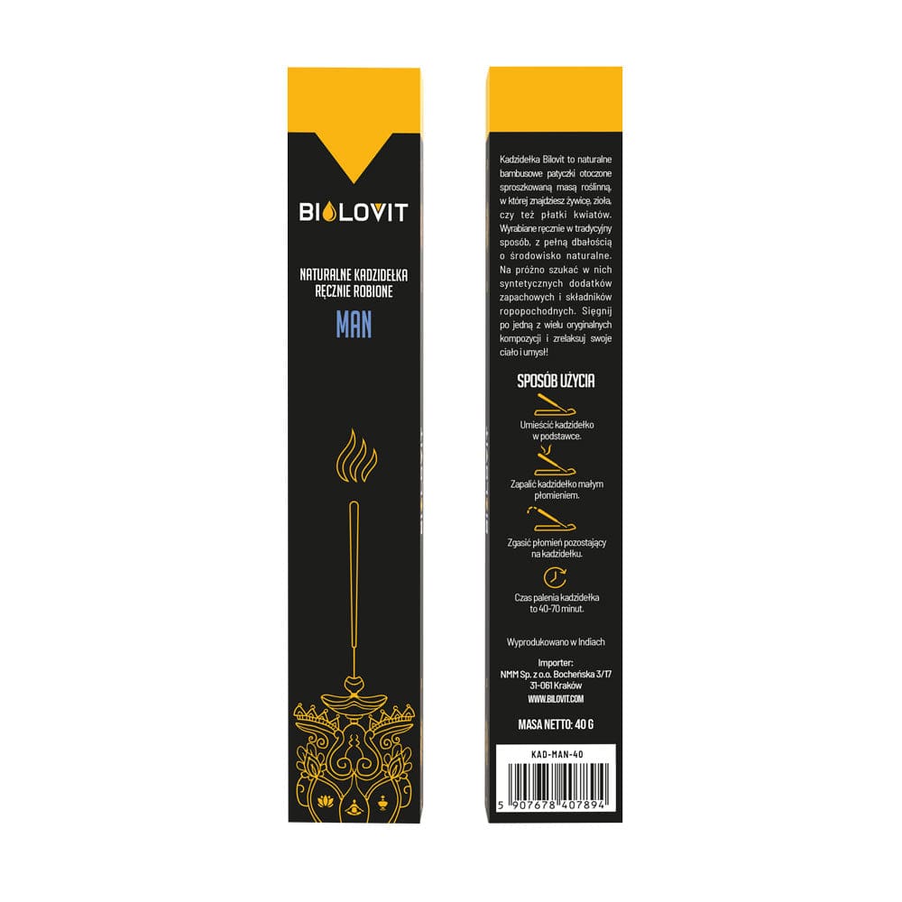 Bilovit Natural Aromatic Incense Sticks Man - 40 g