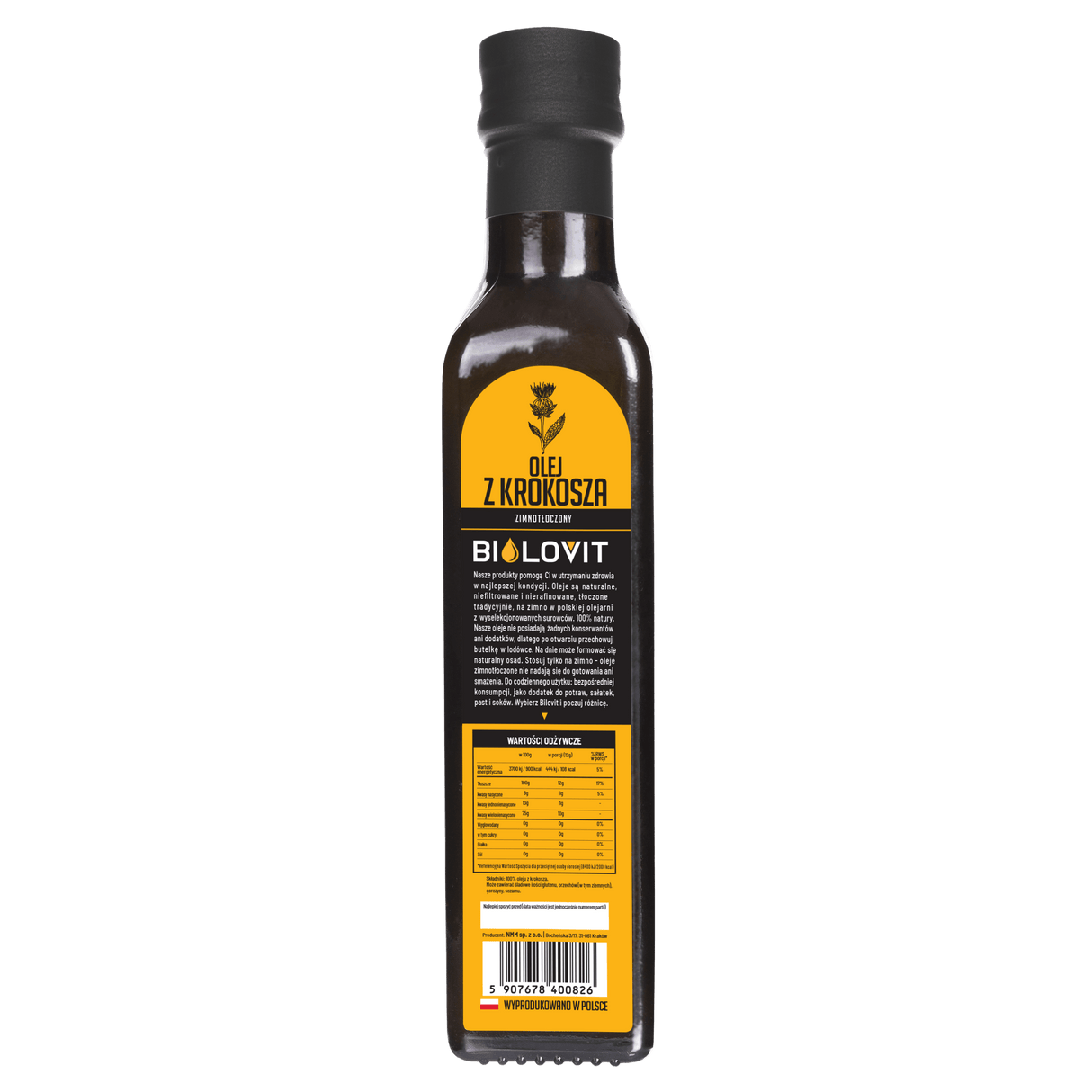 Bilovit Safflower Oil Cold Pressed - 250 ml