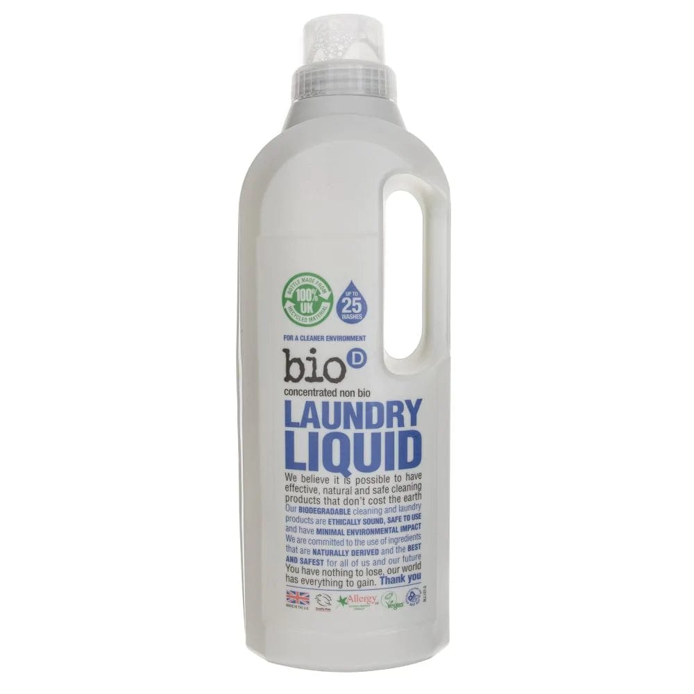 Bio-D Laundry Liquid Fragrance Free Non Bio - 1 L