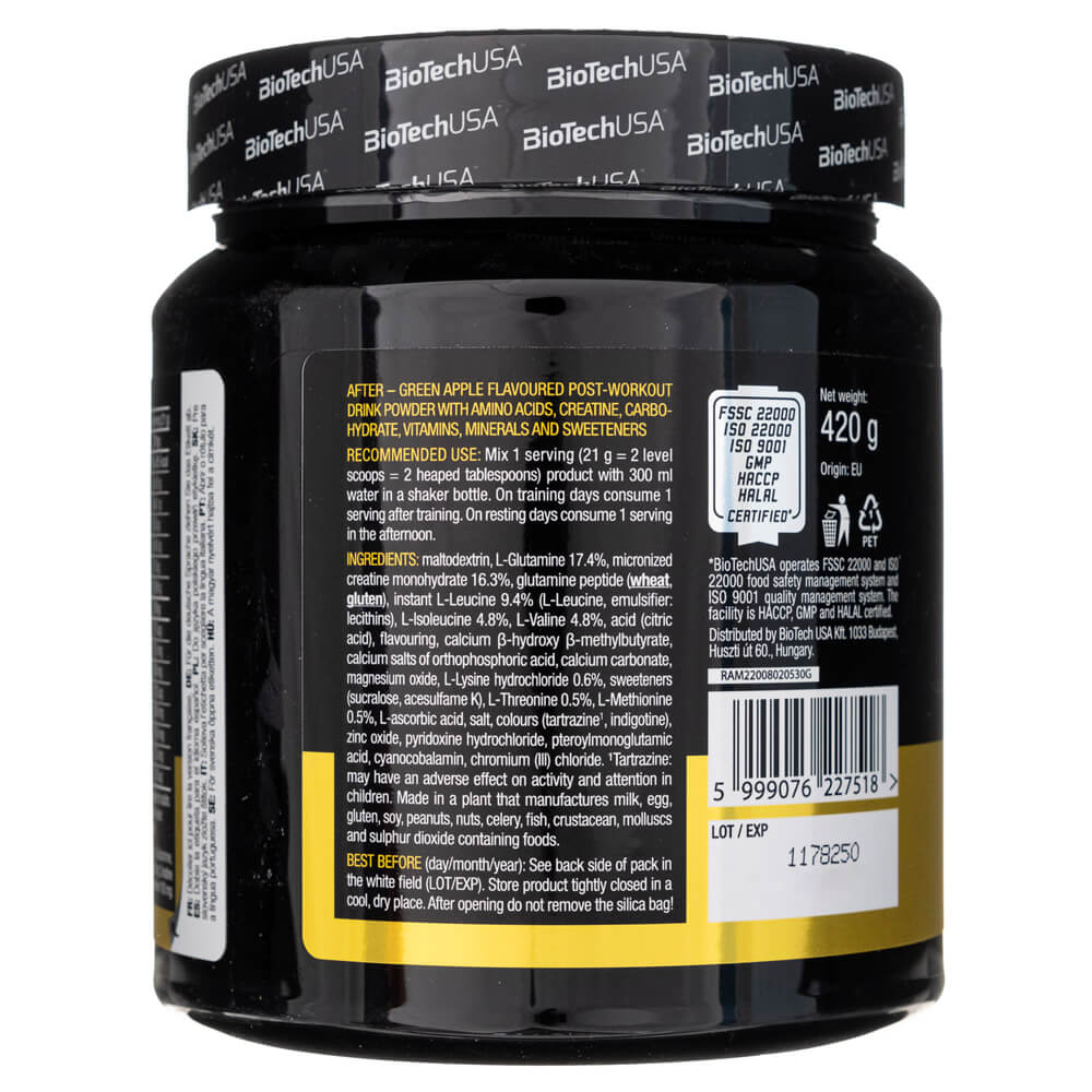 BioTech USA After Post-Workout Drink Powder with Amino Acids - 420 g