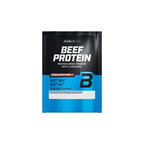 BioTech USA Beef Protein, Chocolate-Coconut - 30 g