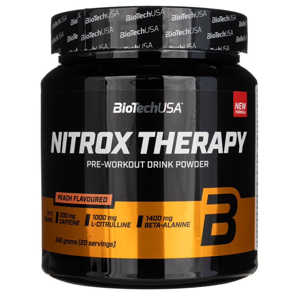 BioTech USA Nitrox Therapy, Peach Flavoured - 340 g