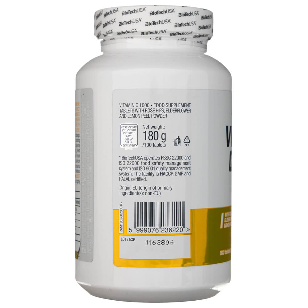 BioTech USA Vitamin C 1000 - 100 Tablets
