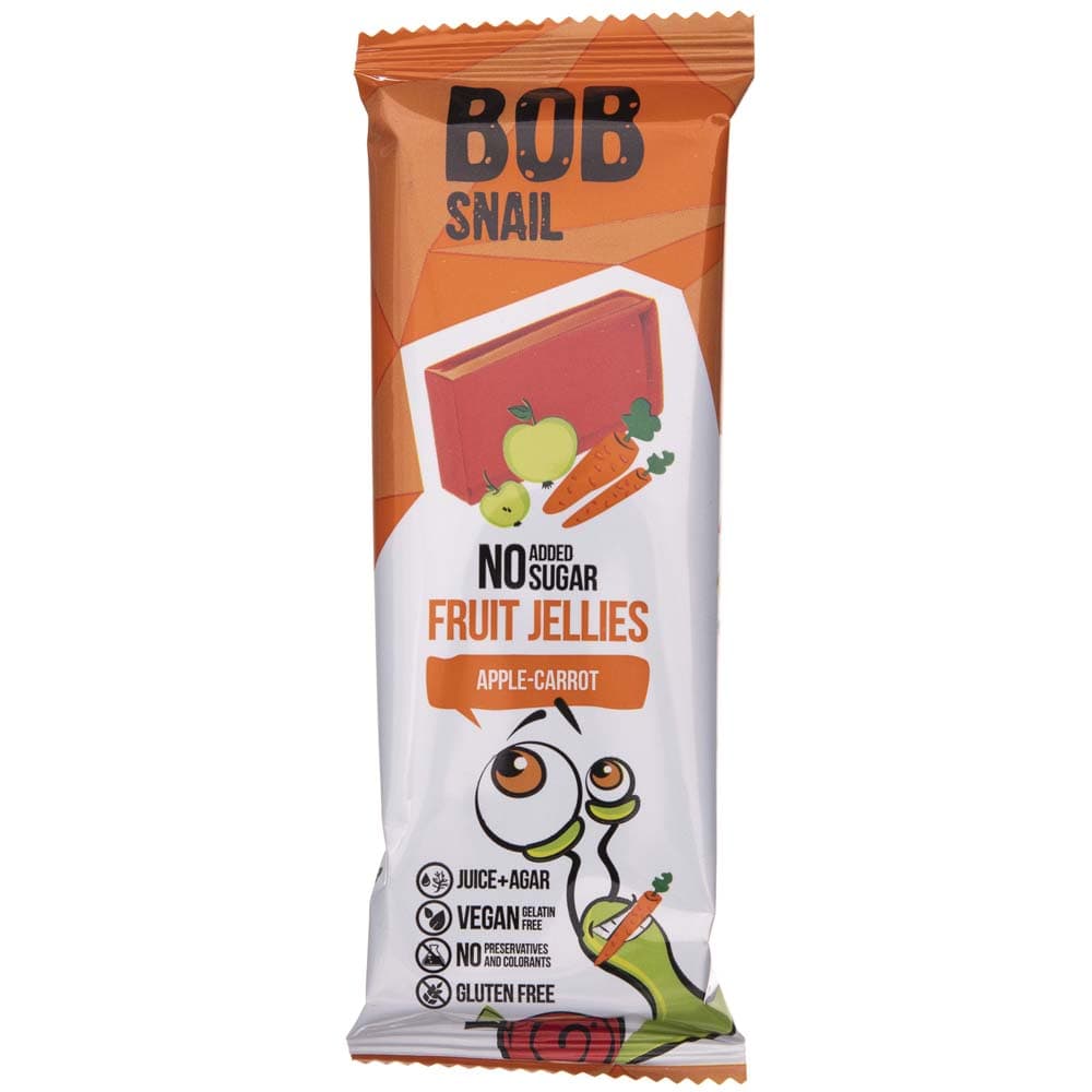 Bob Snail Apple-Carrot Fruit Jellies with No Added Sugar - 38 g